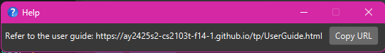 help message